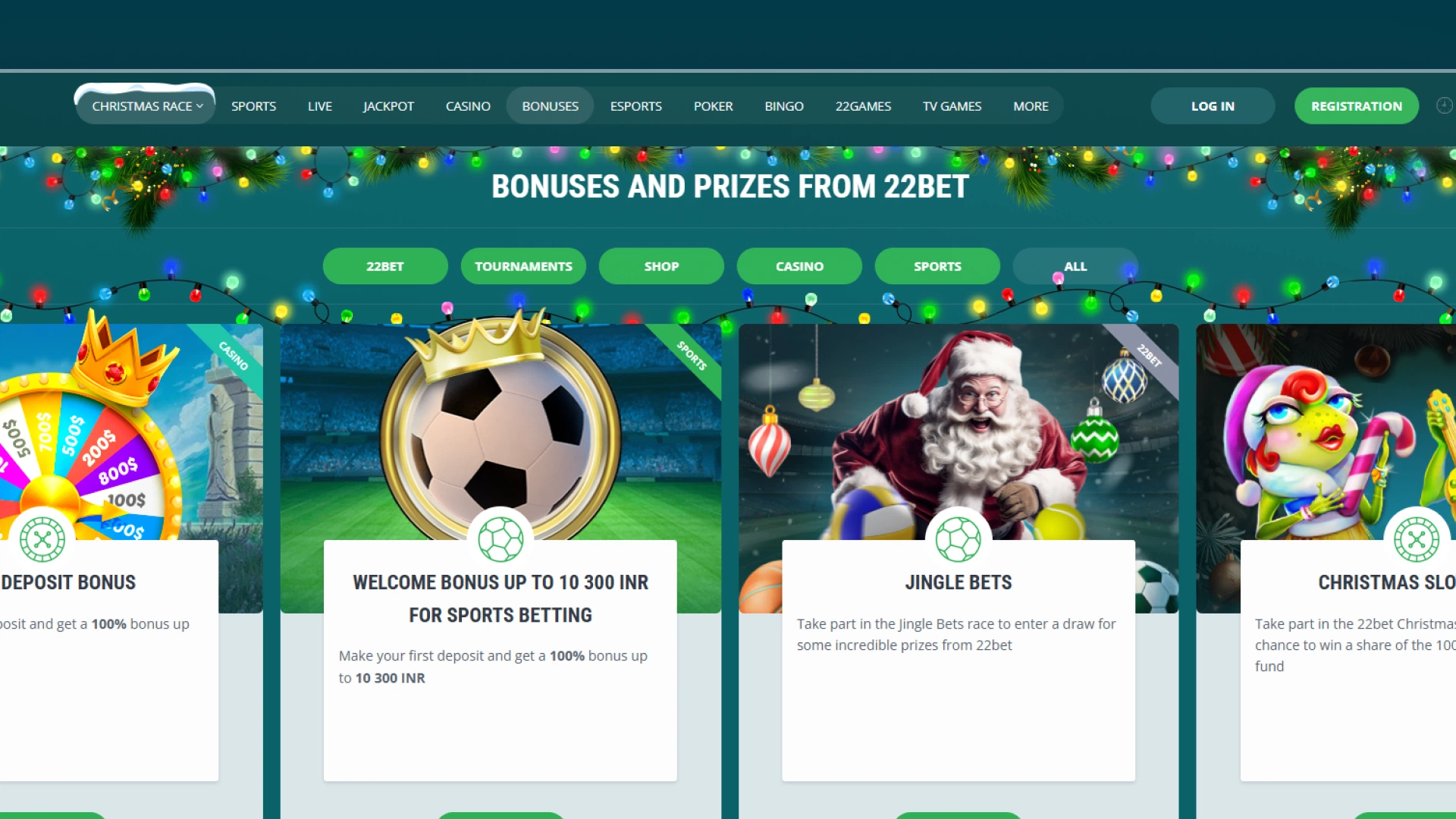 image welcome bonus 22bet