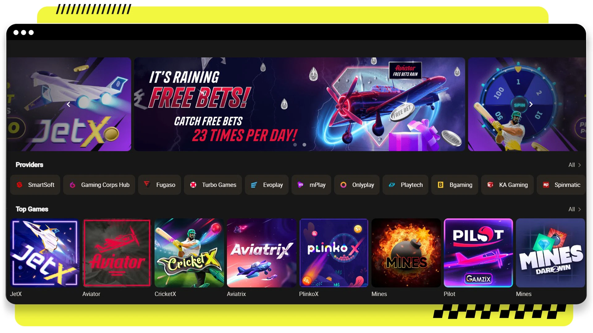 screenshot other games parimatch