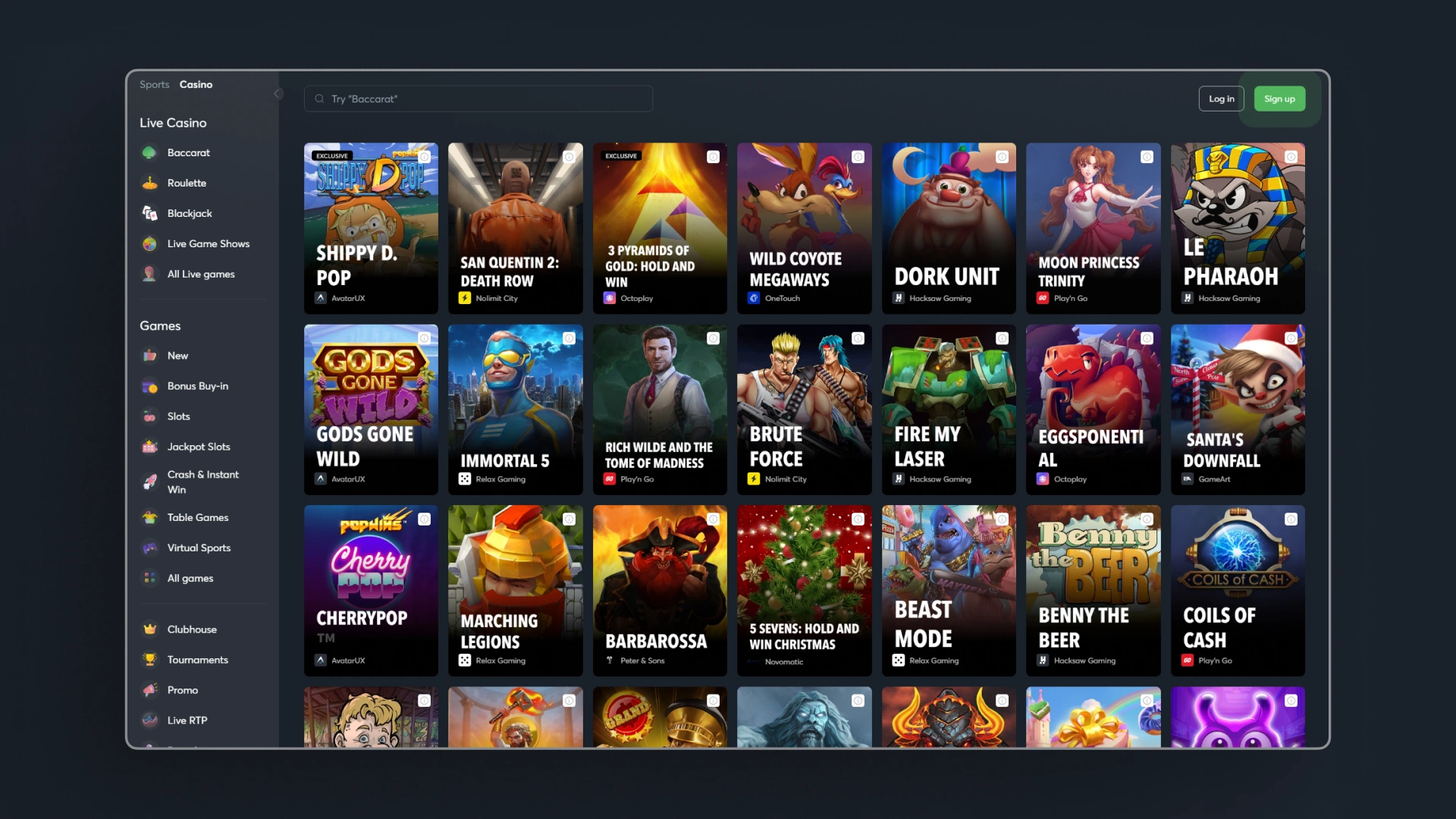 screenshot slots sportsbet.io_